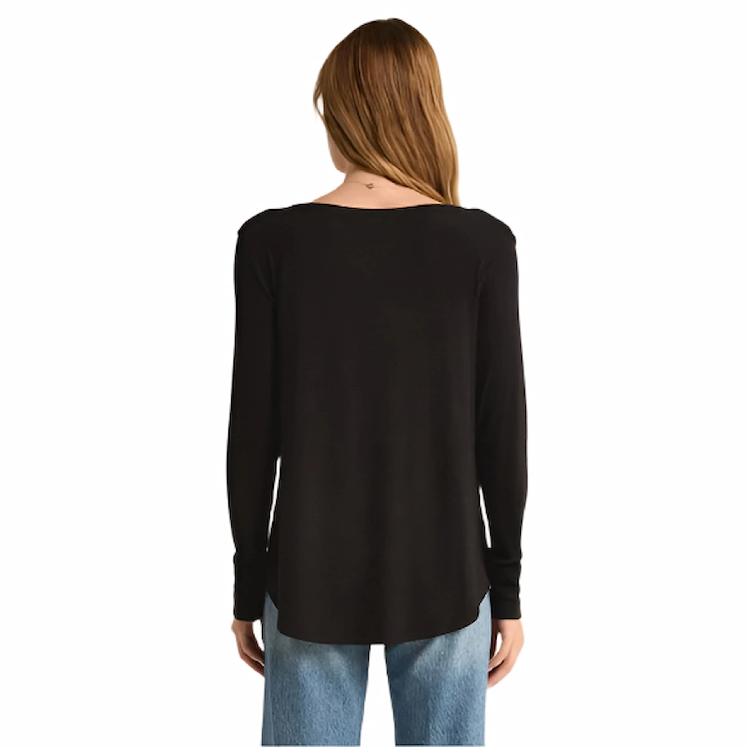 Z Supply Elton Rib Long Sleeve Top - Image 2