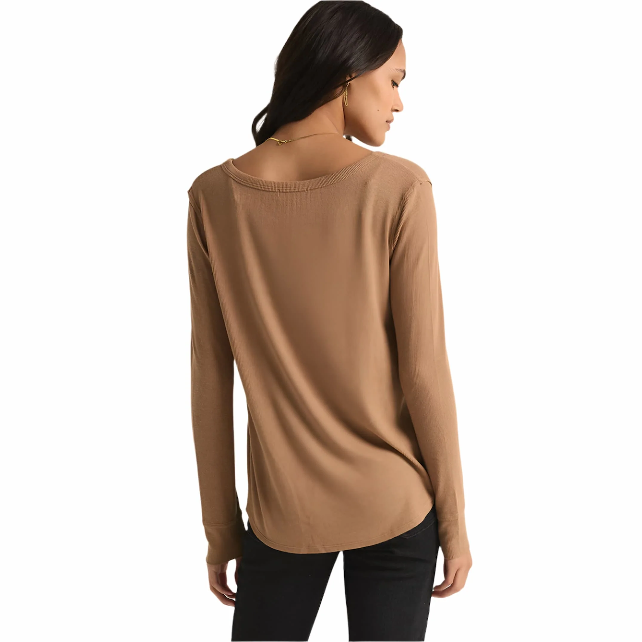 Z Supply Elton Rib Long Sleeve Top - Image 5