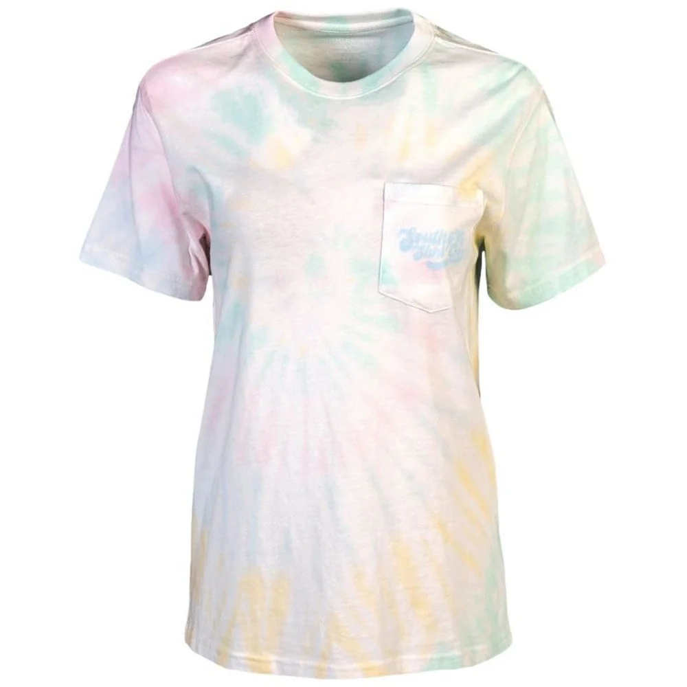 Southern Shirt Women's Feelin' Groovy Tie Dye Short Sleeve Tee - Image 2