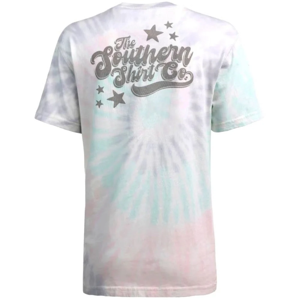 Southern Shirt Women's Feelin' Groovy Tie Dye Short Sleeve Tee - Image 3