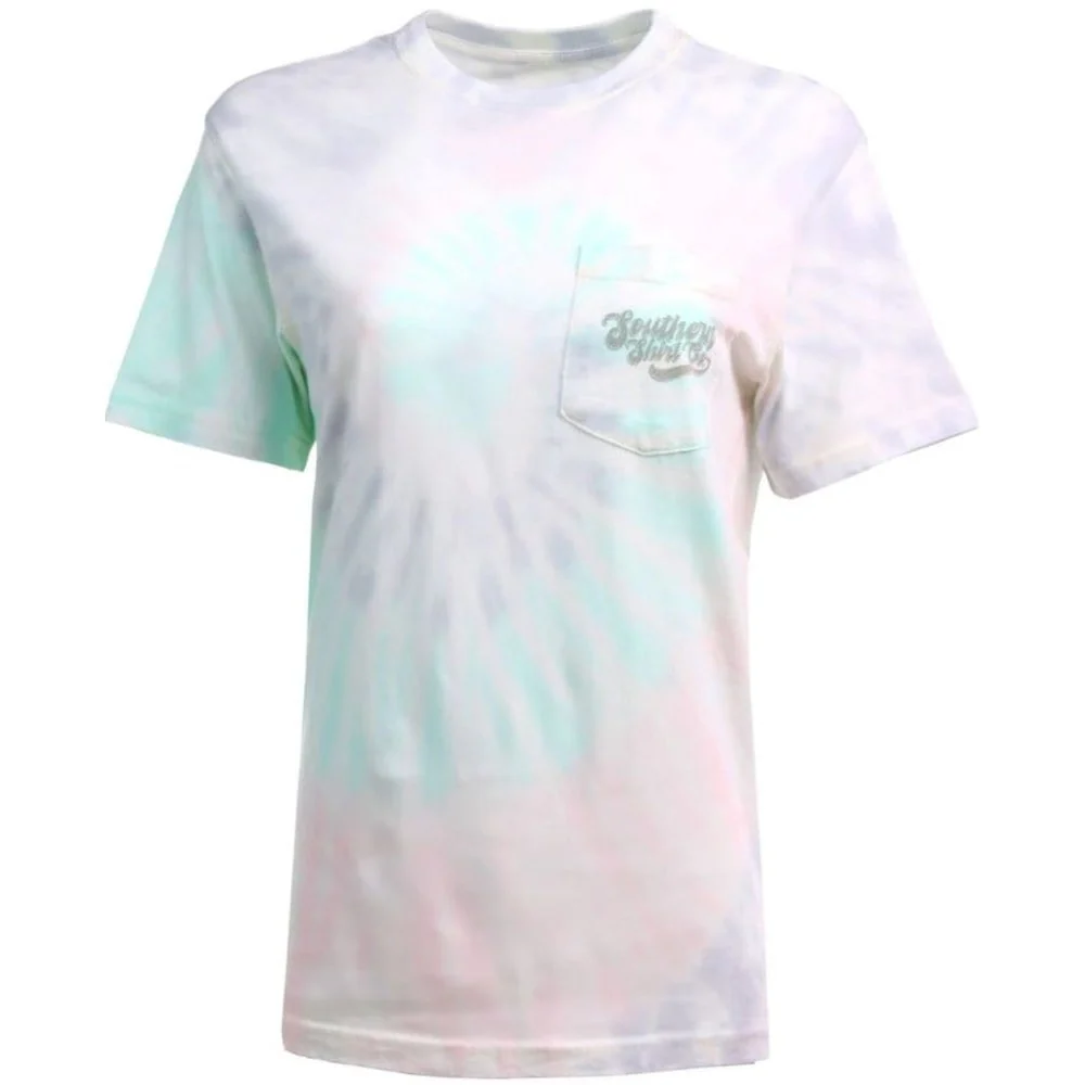 Southern Shirt Women's Feelin' Groovy Tie Dye Short Sleeve Tee - Image 4
