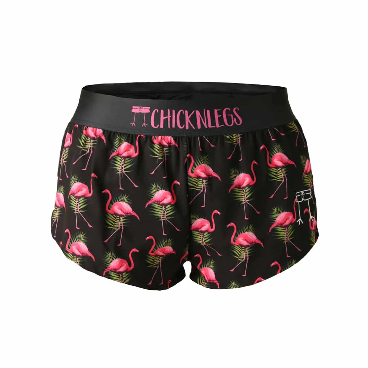 ChicknLegs Women's Flamingo Split Shorts 1.5" - Image 6
