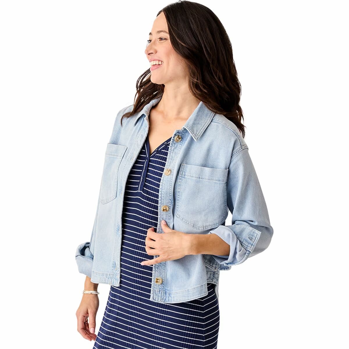 Carve Designs Women's Flora Denim Shacket - Image 2