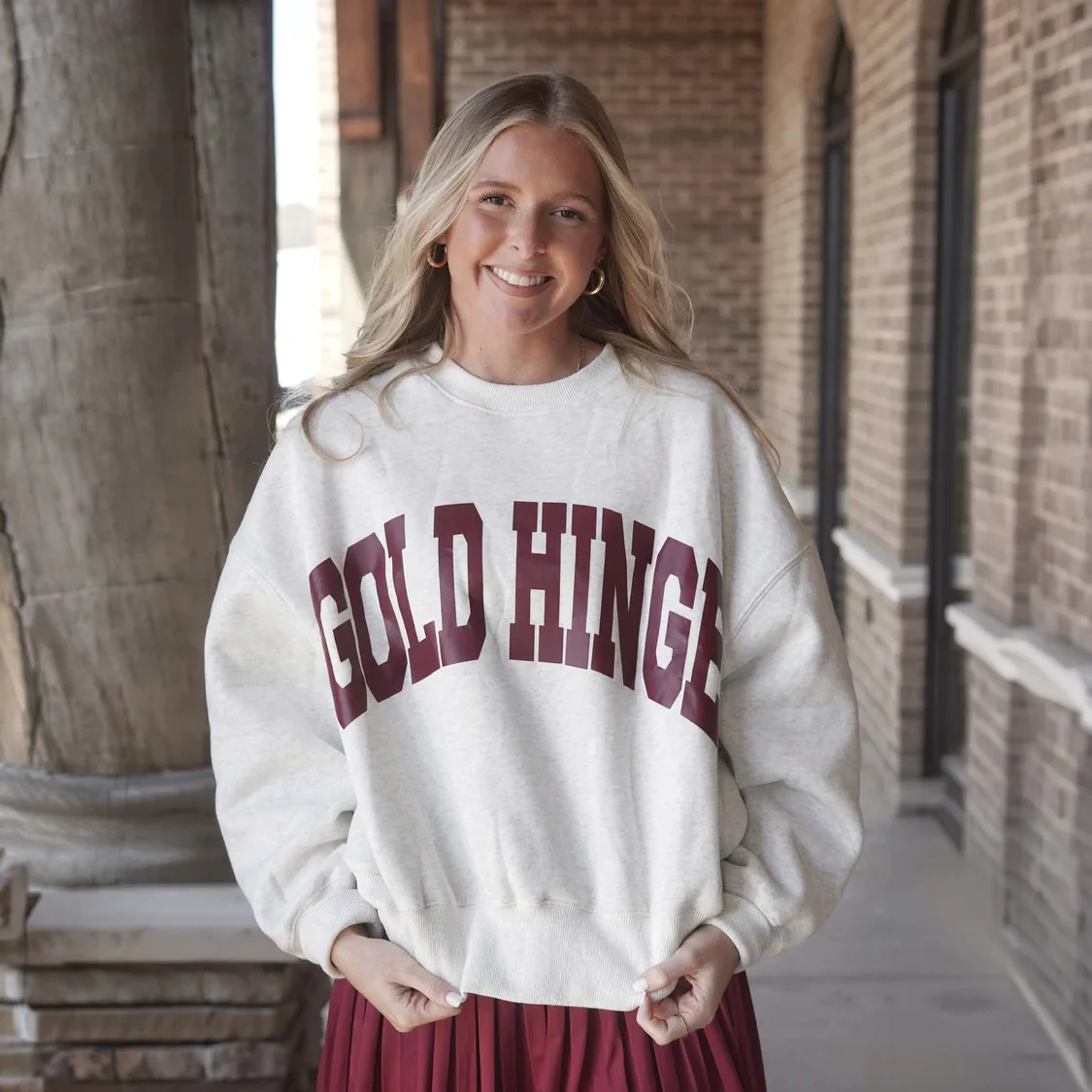 Gold Hinge Women's GH Wide Arm Sweatshirt - Image 40