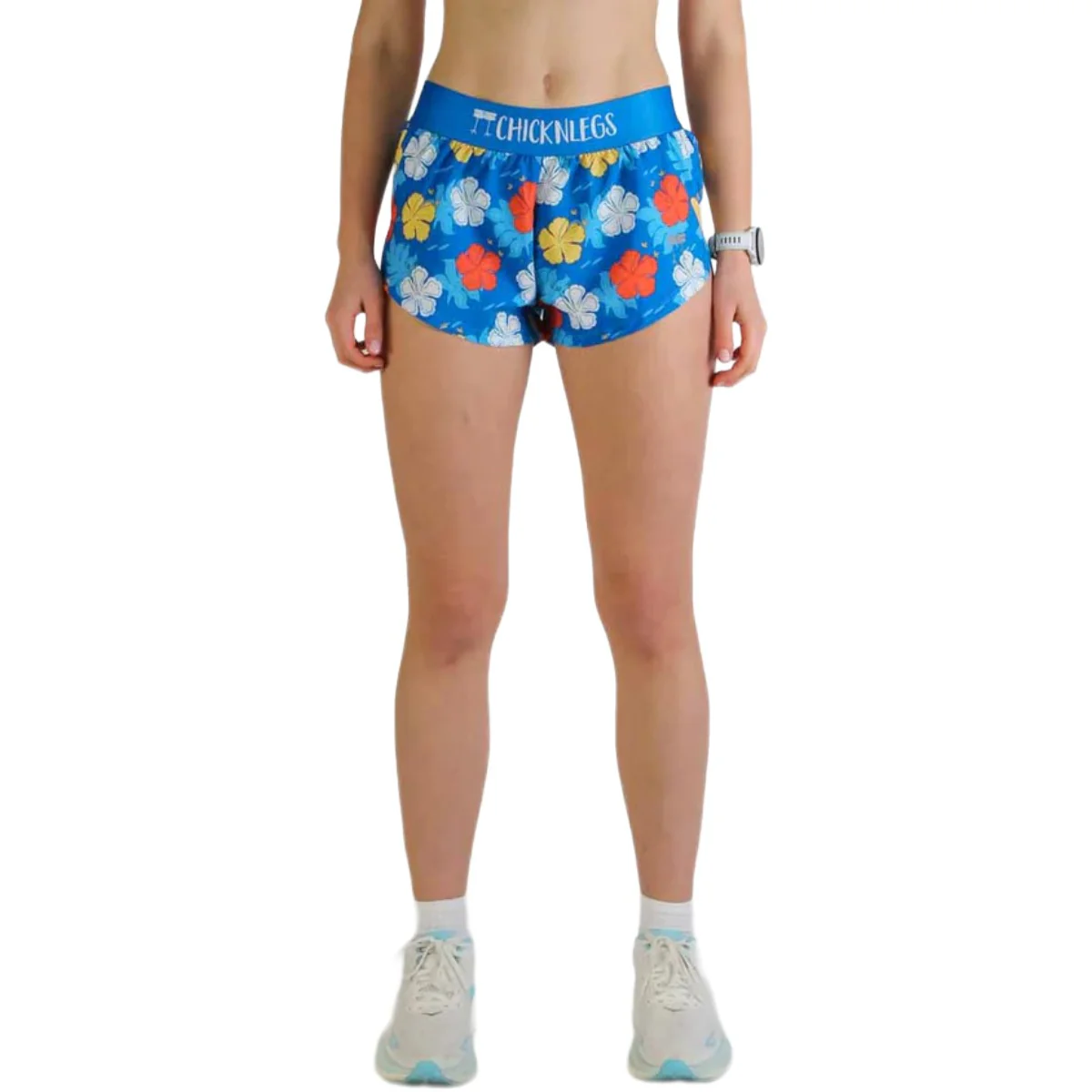 ChicknLegs Women's Hawaiian Split Shorts 1.5" - Image 2