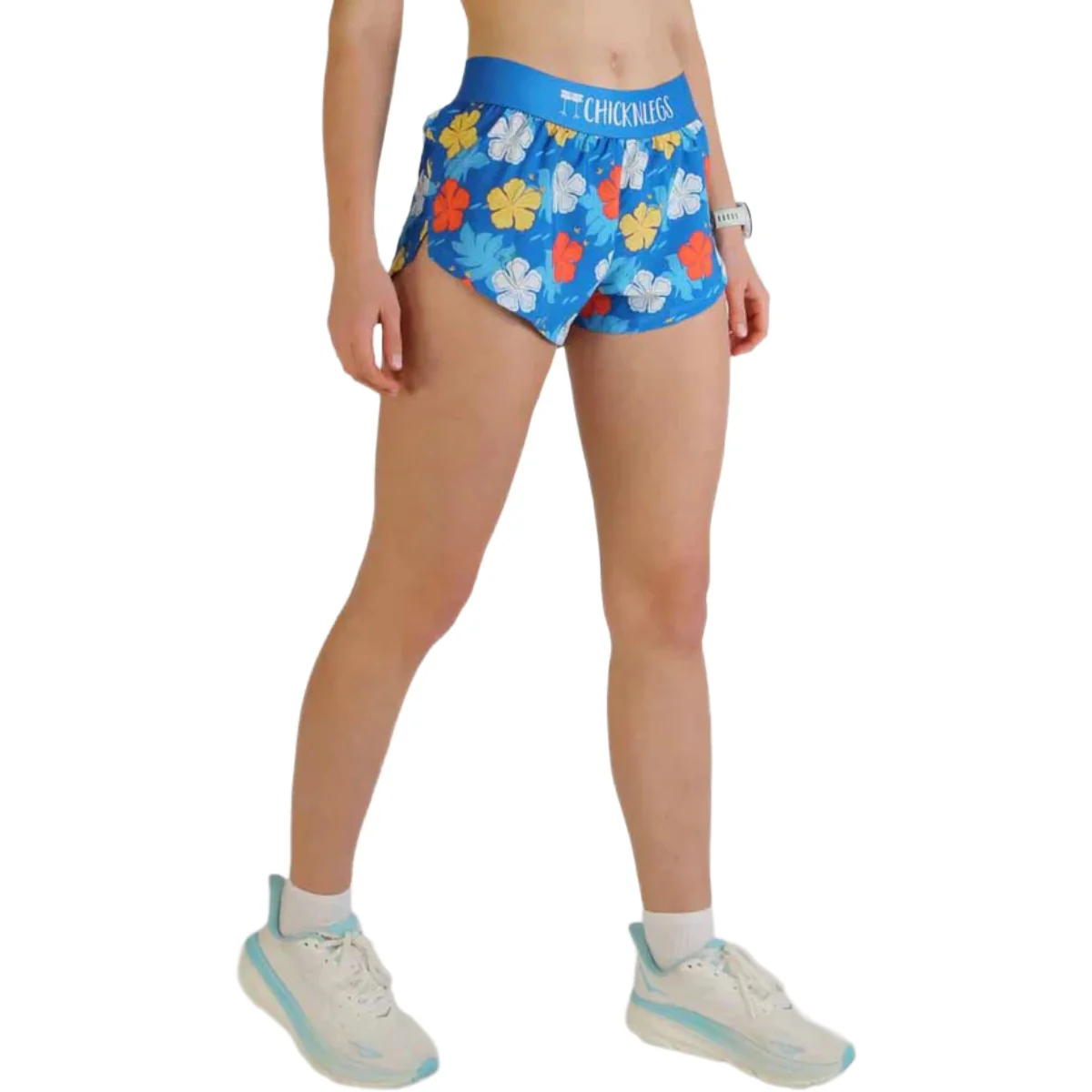 ChicknLegs Women's Hawaiian Split Shorts 1.5" - Image 4
