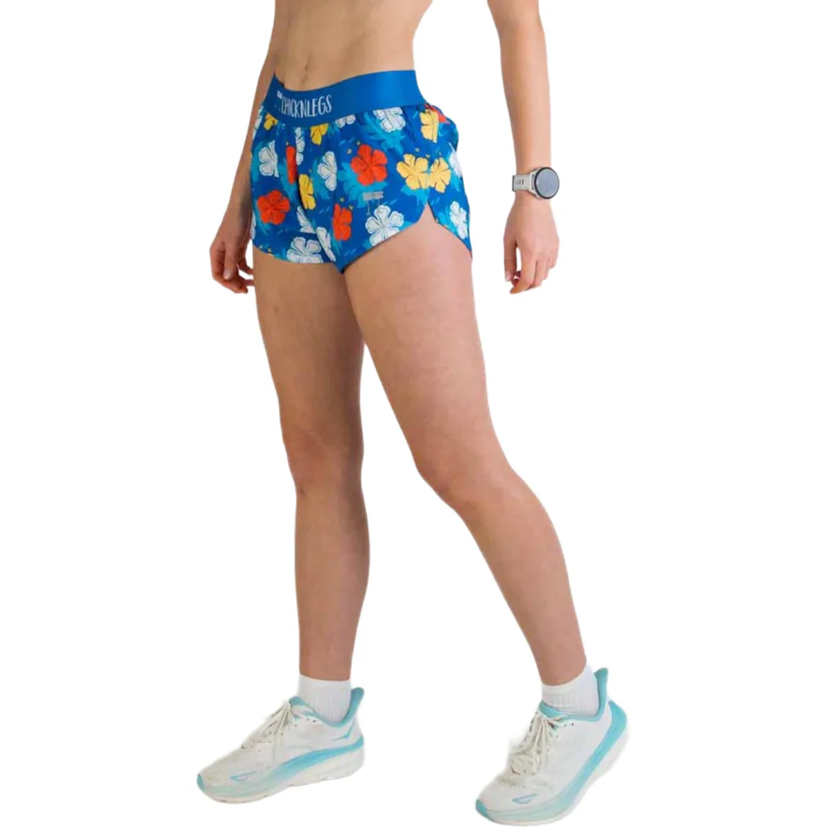 ChicknLegs Women's Hawaiian Split Shorts 1.5" - Image 5