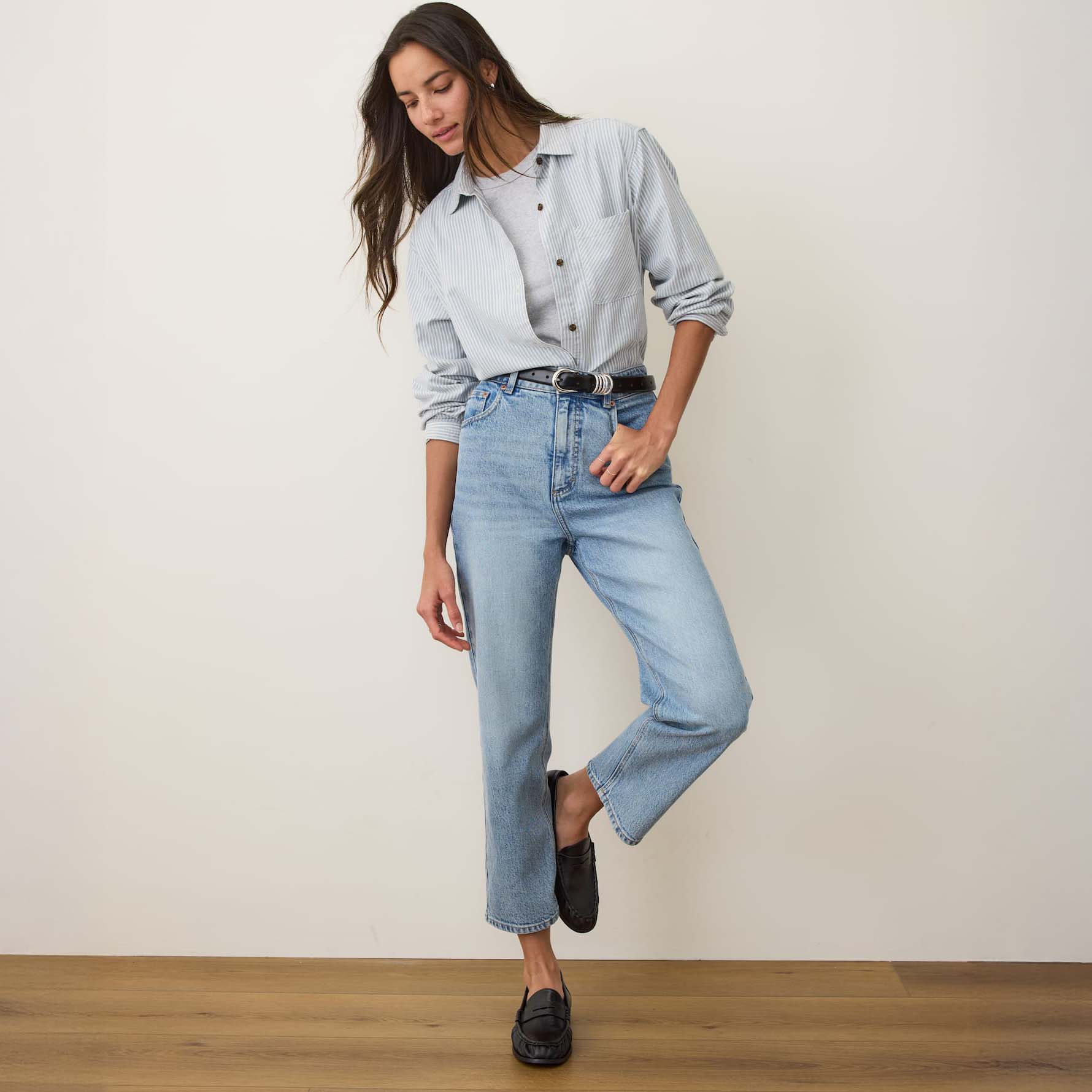 Marine Layer Women's Jane Relaxed Long Sleeve Shirt - Image 5