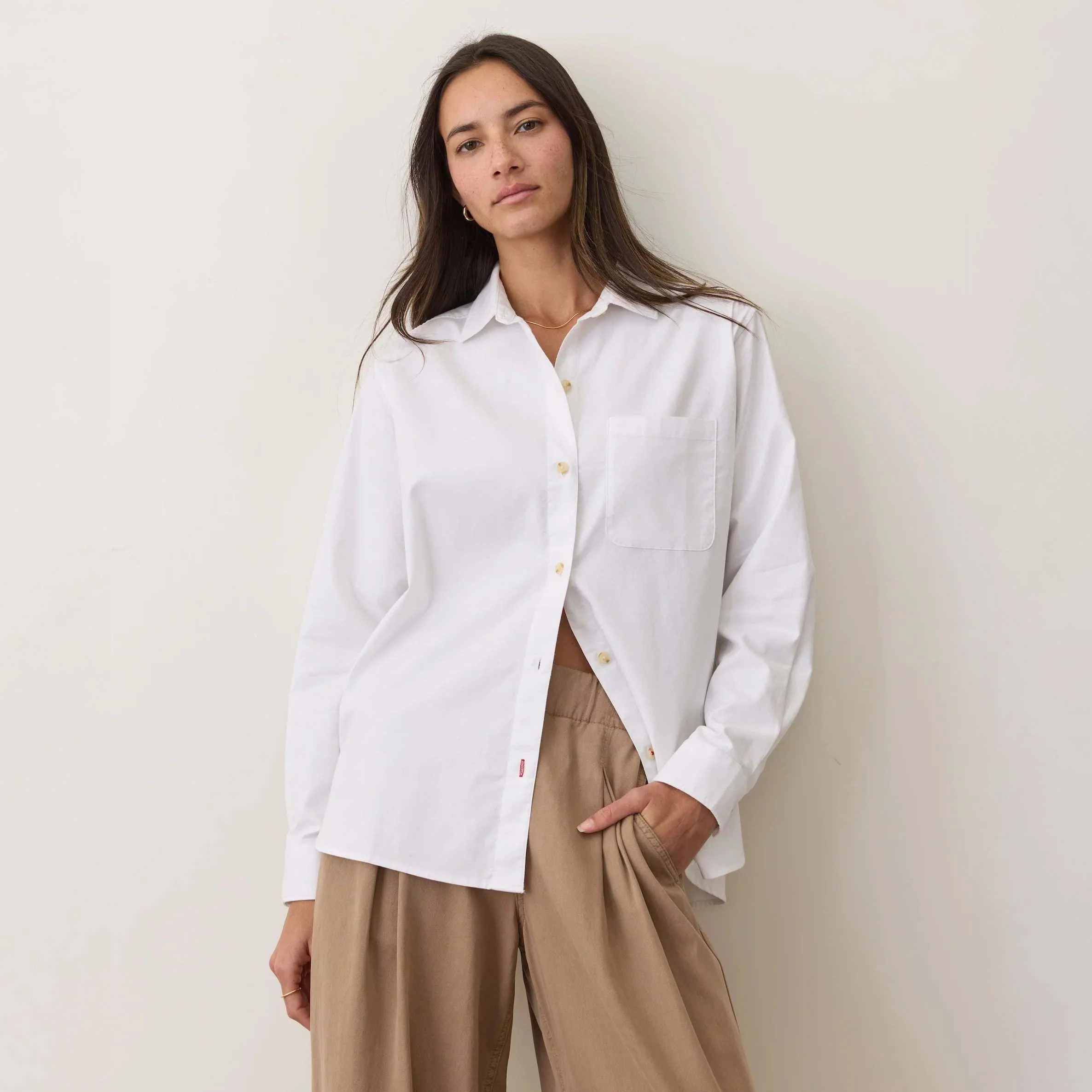 Marine Layer Women's Jane Relaxed Long Sleeve Shirt - Image 6