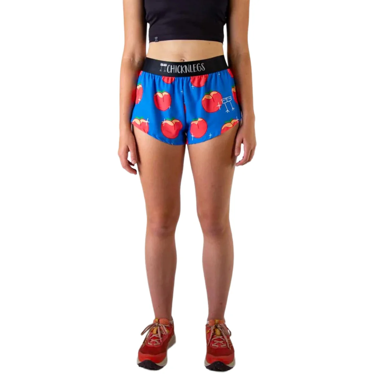 ChicknLegs Women's Juicy Peach Split Shorts 1.5" - Image 2