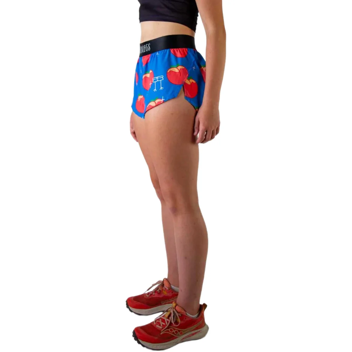 ChicknLegs Women's Juicy Peach Split Shorts 1.5" - Image 4