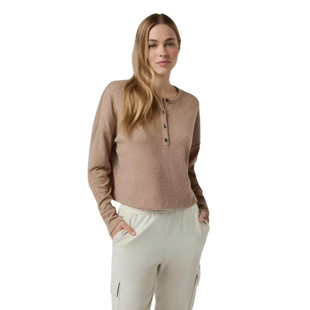 Vuori Women's Long Sleeve Sunrise Oversize Henley - Image 2