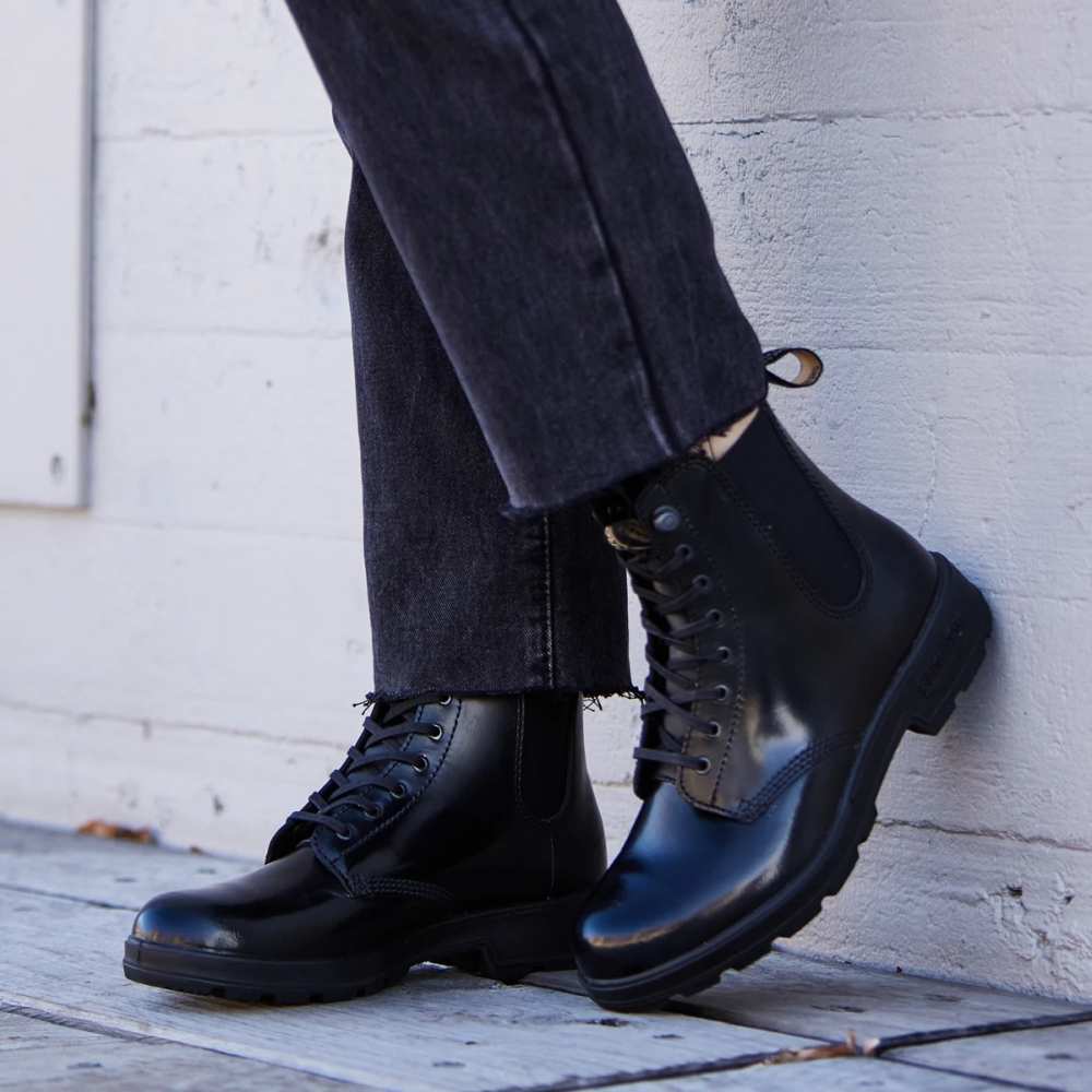 Women's Lace Up Gore Boots - Image 3