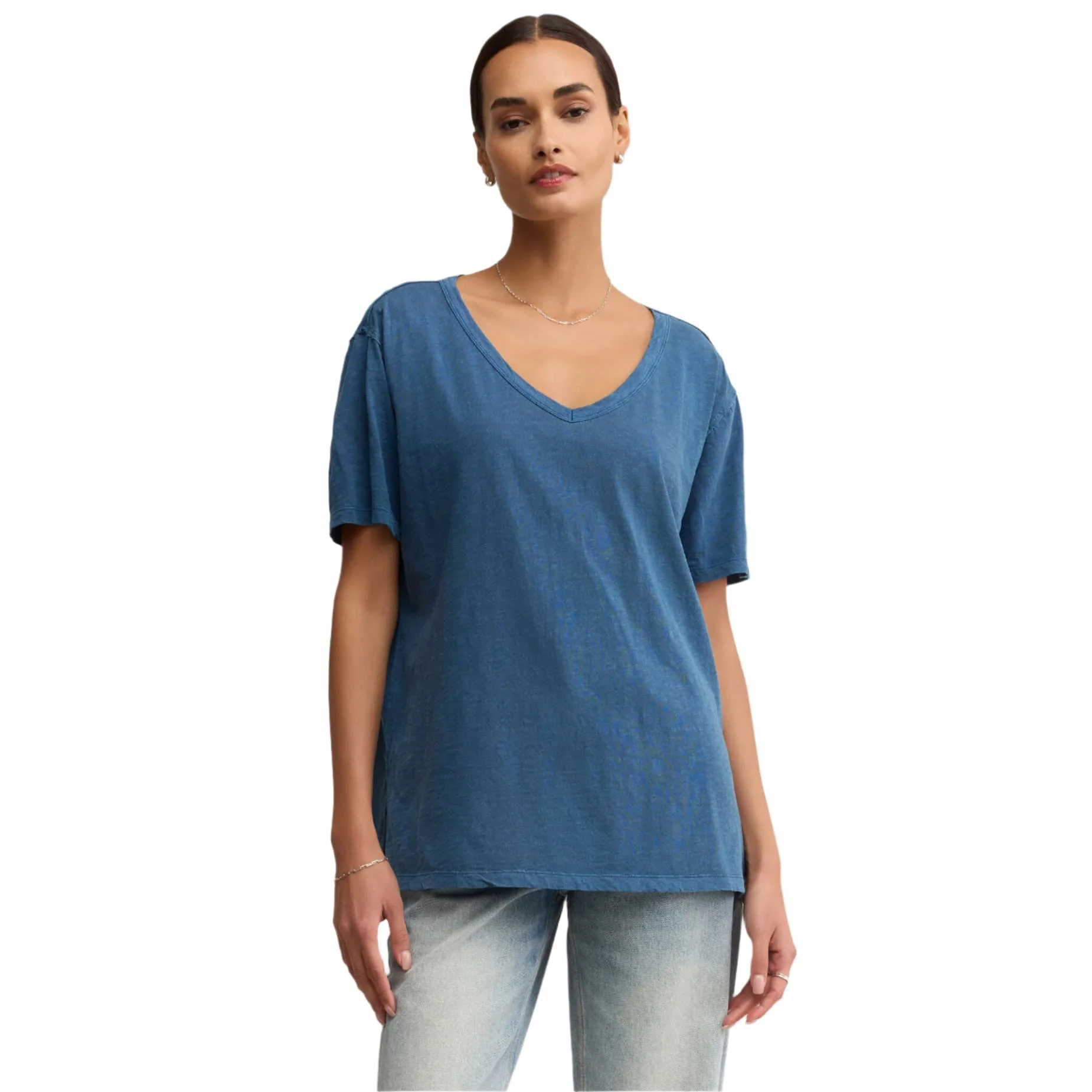 Z Supply Women's Lively Relaxed V-Neck Short Sleeve Tee - Image 4