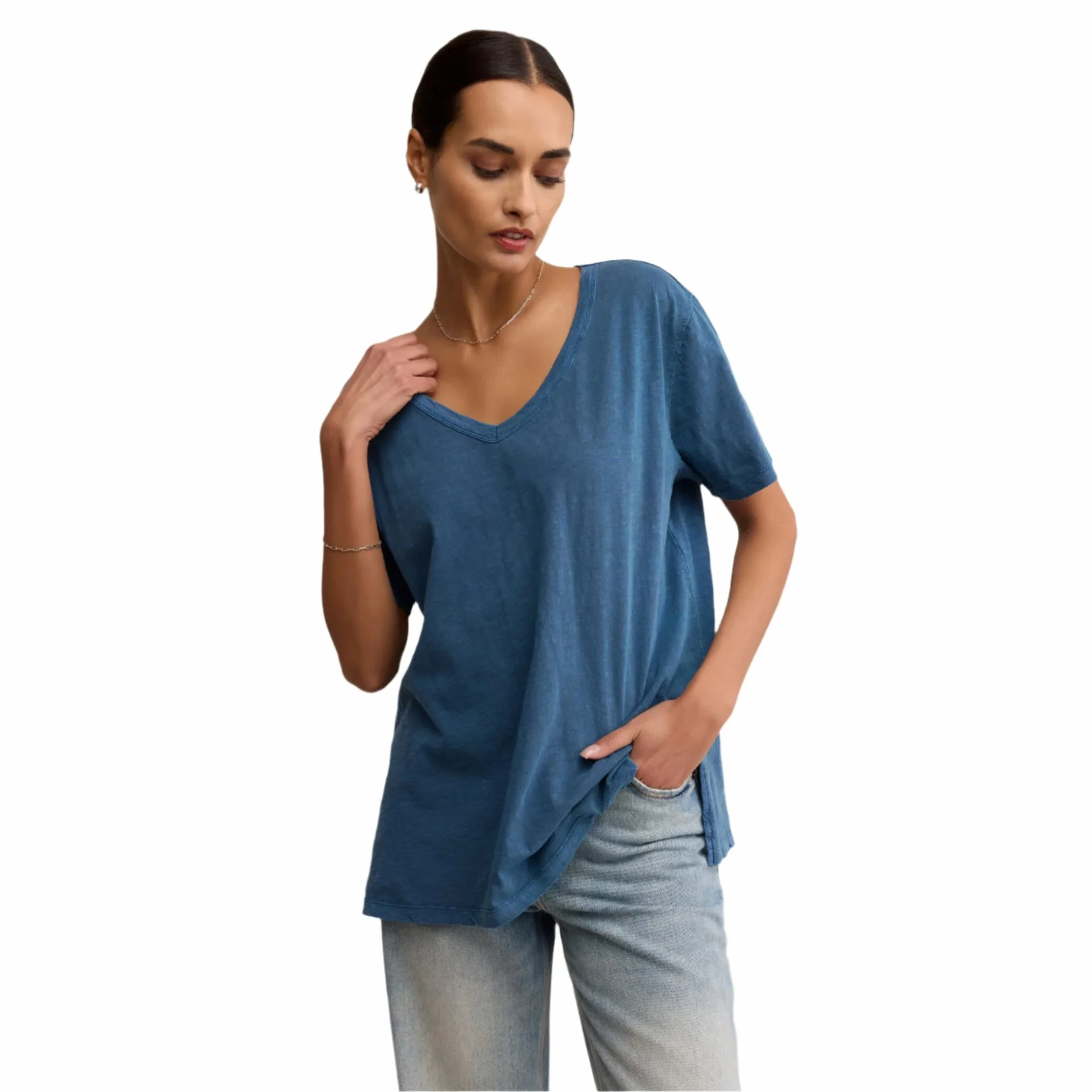Z Supply Women's Lively Relaxed V-Neck Short Sleeve Tee - Image 6