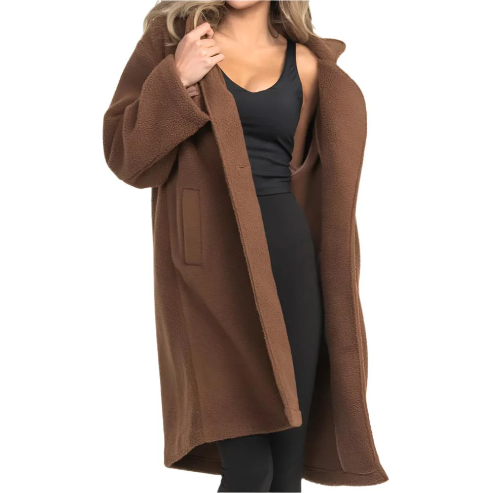 Southern Shirt Women's Long Line Teddy Jacket - Image 3