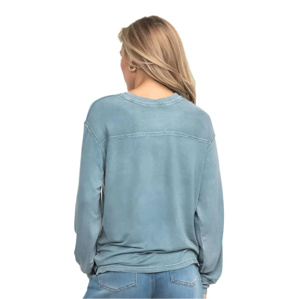 Southern Shirt Women's Long Story Washed Long Sleeve Tee - Image 3