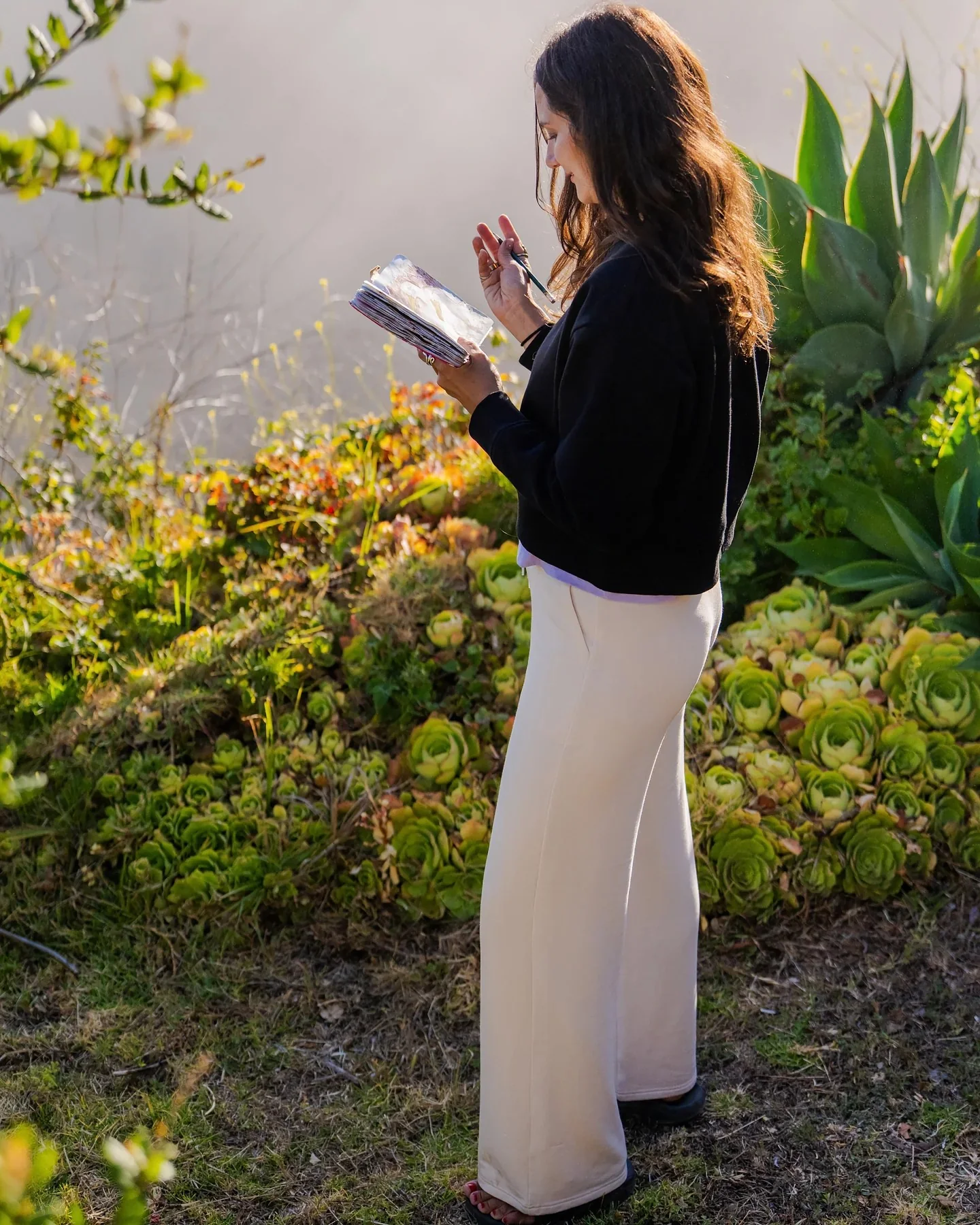 Free Fly Women's Lightweight Fleece Wide Leg Pant - Image 4