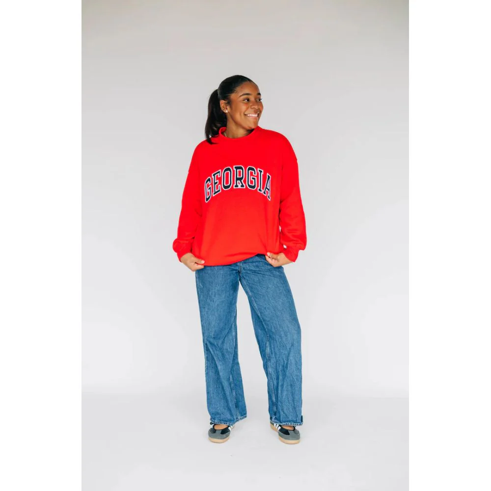 Scarlet & Gold Women's Madi Sweatshirt - Georgia - Image 4