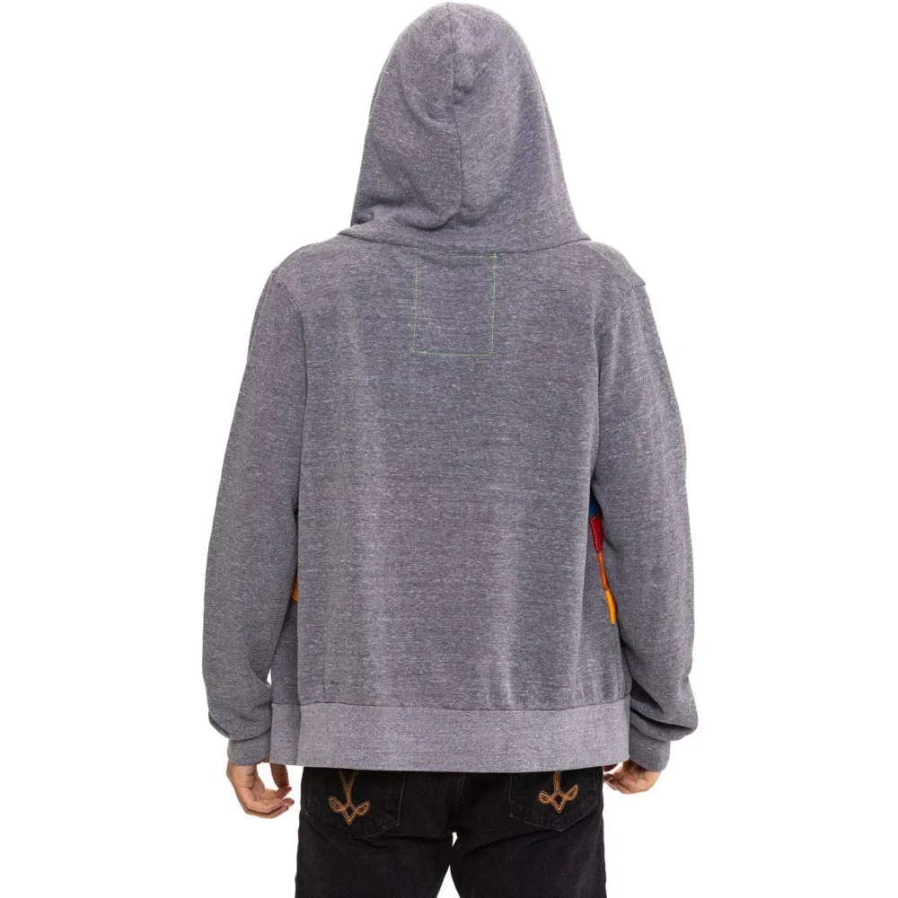 Aviator Nation Mountain Stitch Chevron 4 Zip Hoodie - Image 18