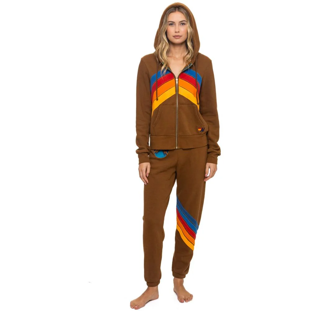 Aviator Nation Mountain Stitch Chevron 4 Zip Hoodie - Image 4