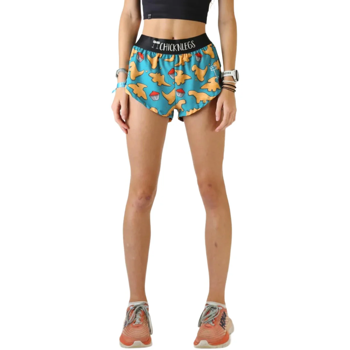 ChicknLegs Women's Nuggets Split Shorts 1.5" - Image 2