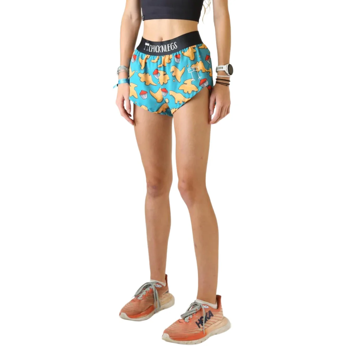 ChicknLegs Women's Nuggets Split Shorts 1.5" - Image 4