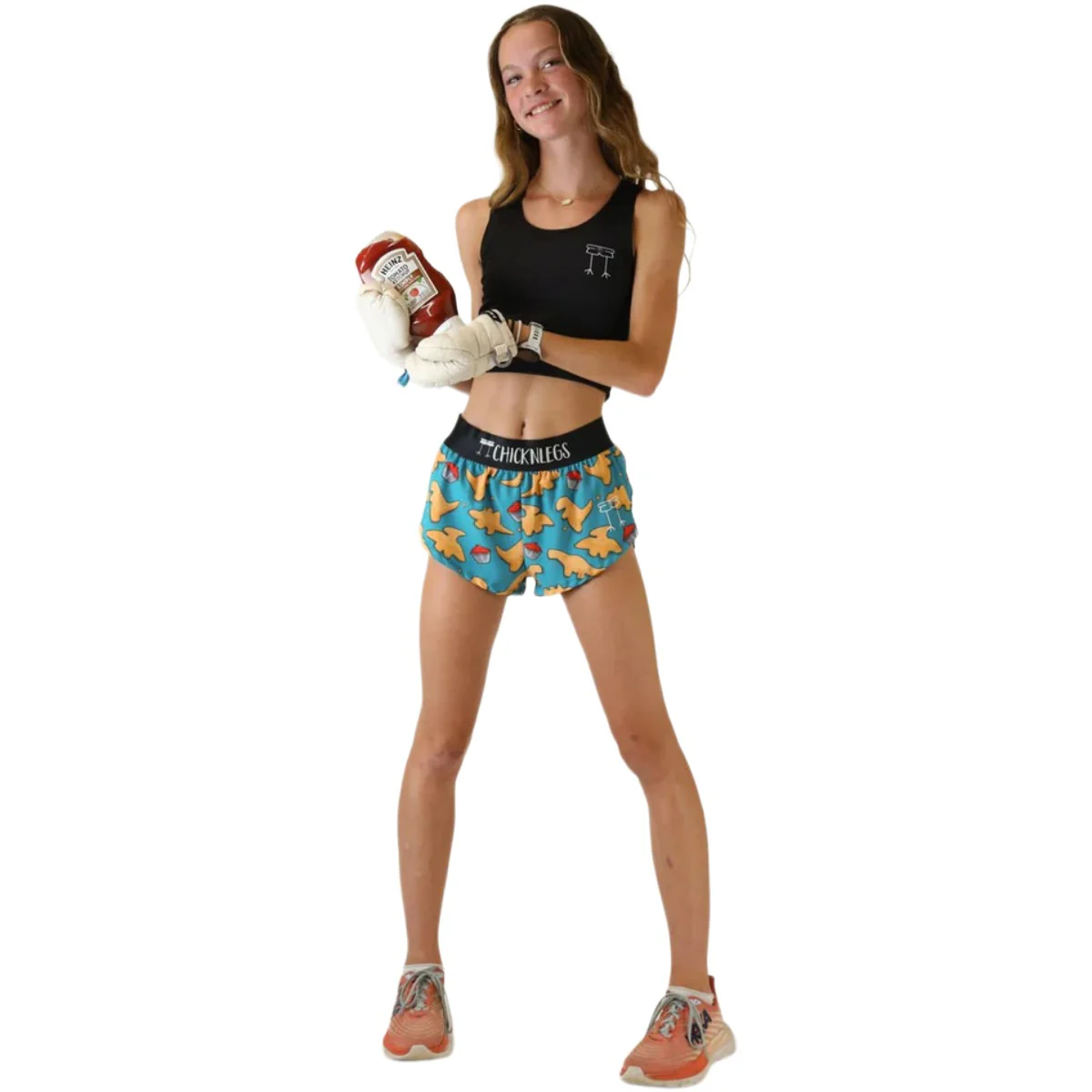 ChicknLegs Women's Nuggets Split Shorts 1.5" - Image 6