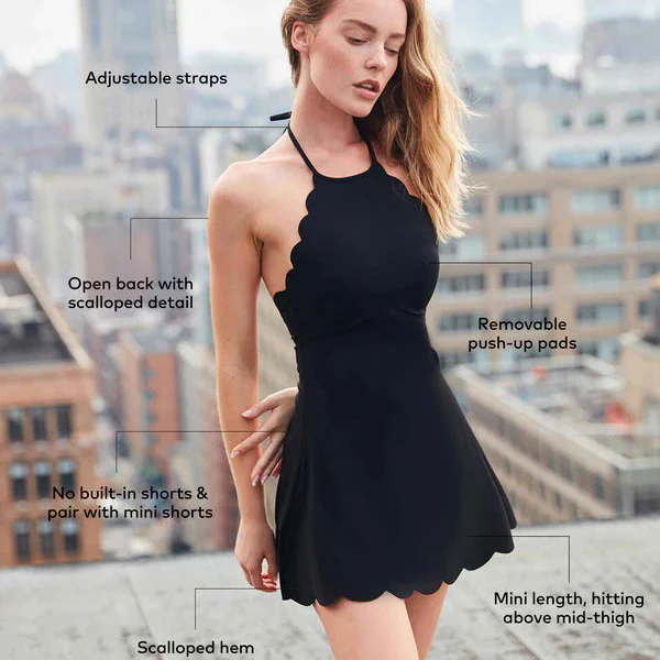 Wiskii Women's Open Back Tennis Dress - Image 5