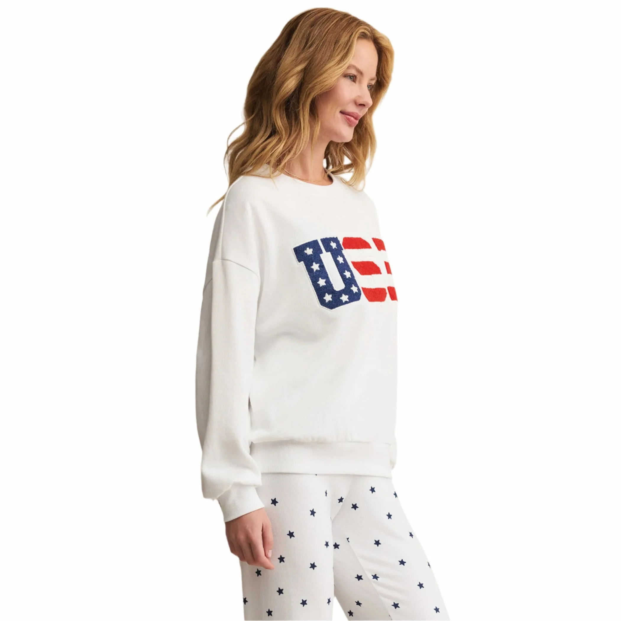 Z Supply Women's Oversized USA Sweatshirt - Image 3