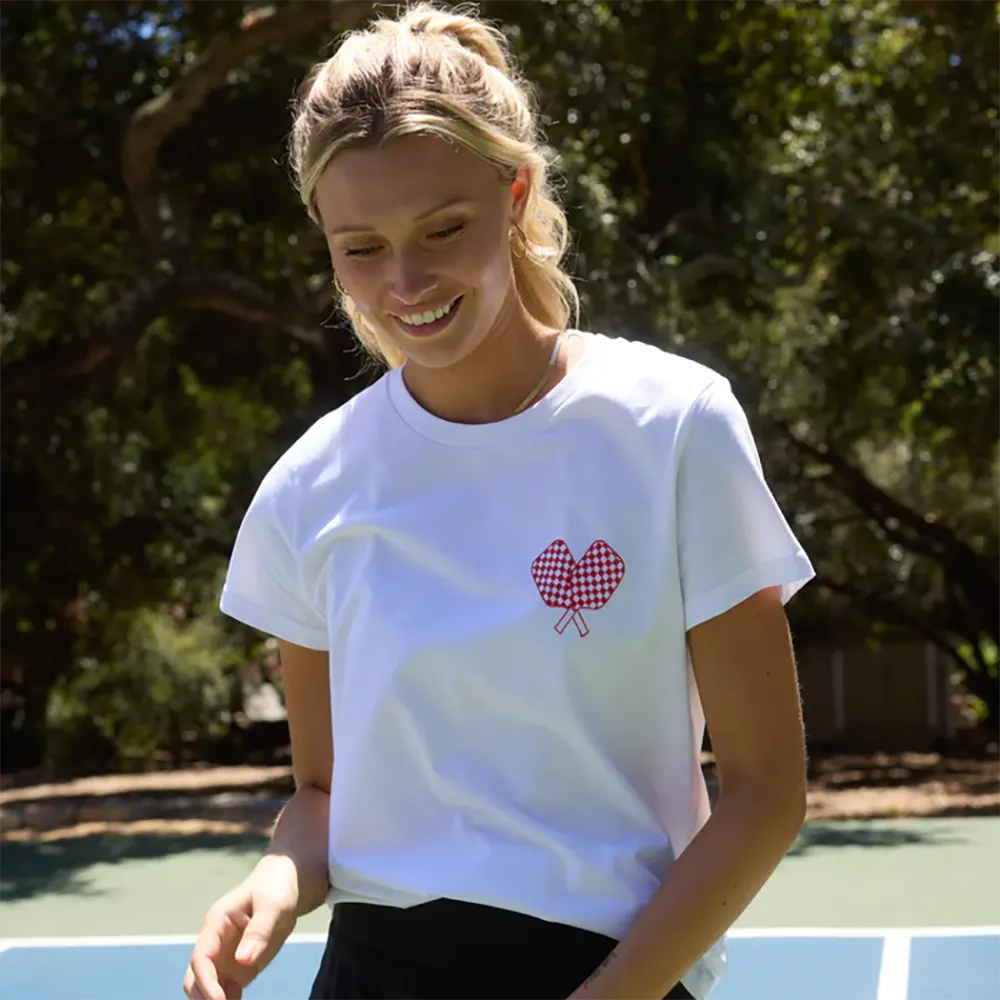 psundays Women's Pickleball Social Short Sleeve Tee - Image 3