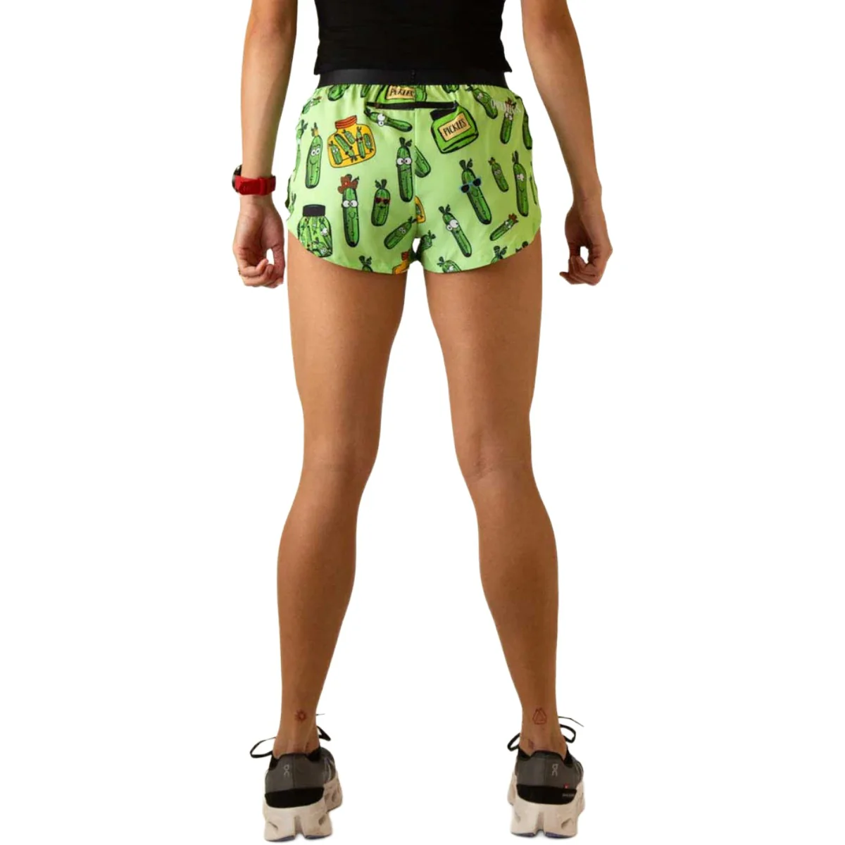 ChicknLegs Women's Pickles Split Shorts 1.5" - Image 3