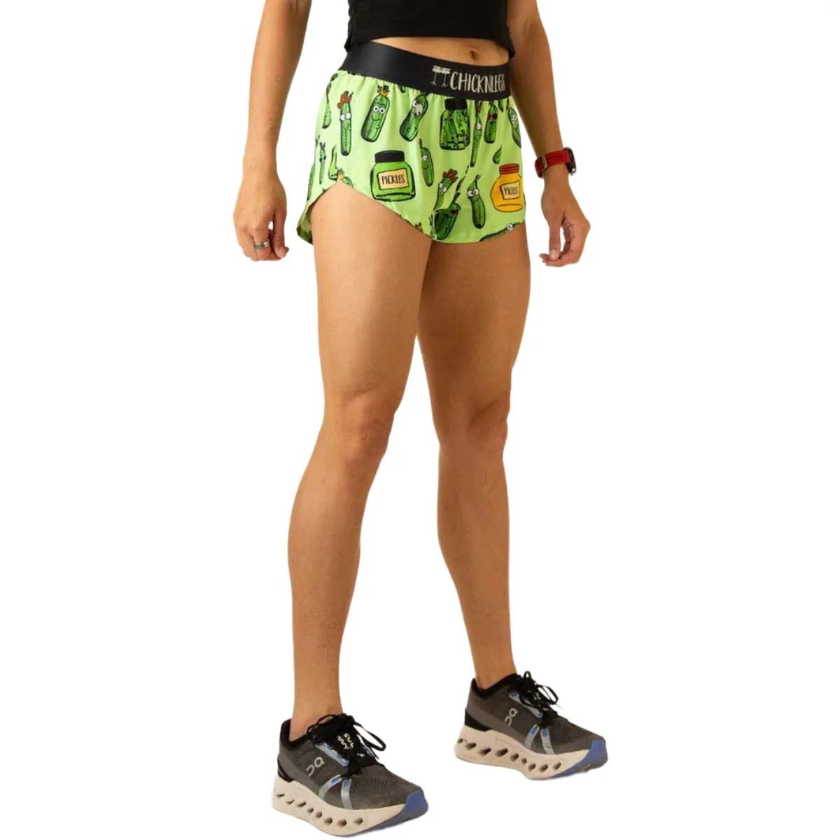ChicknLegs Women's Pickles Split Shorts 1.5" - Image 5