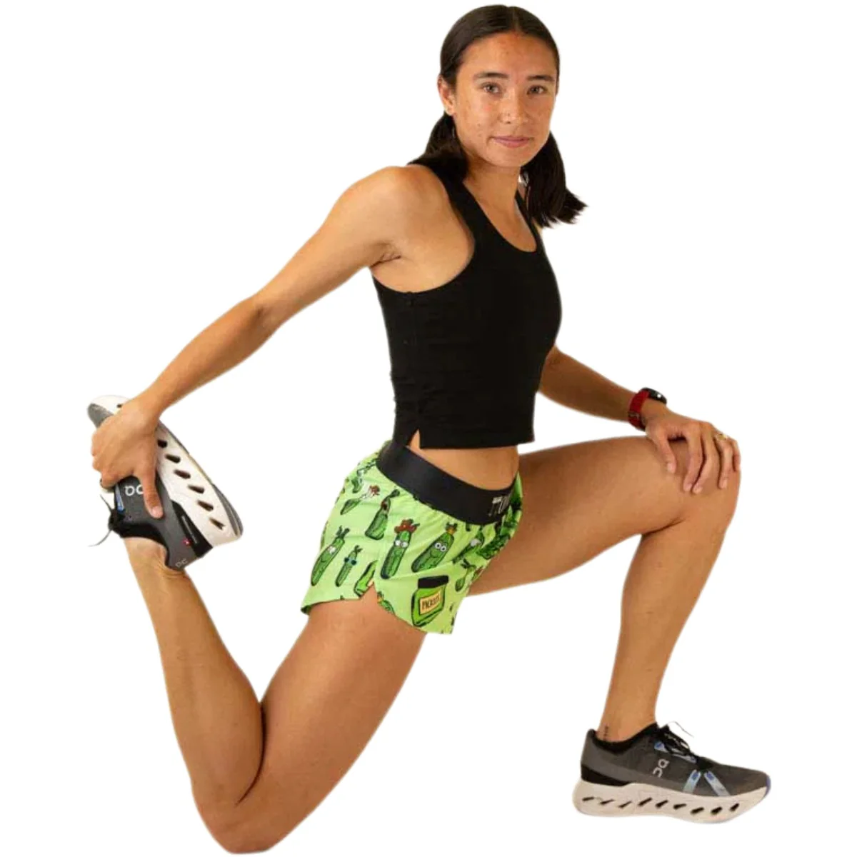 ChicknLegs Women's Pickles Split Shorts 1.5" - Image 6