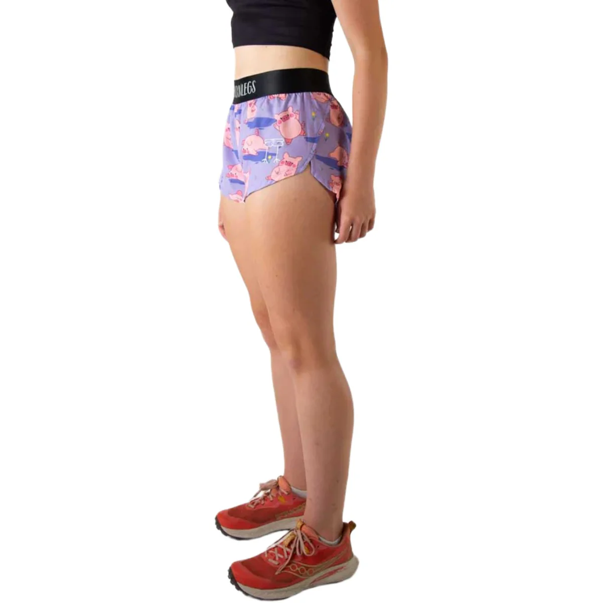 ChicknLegs Women's Piggies Split Shorts 1.5" - Image 4