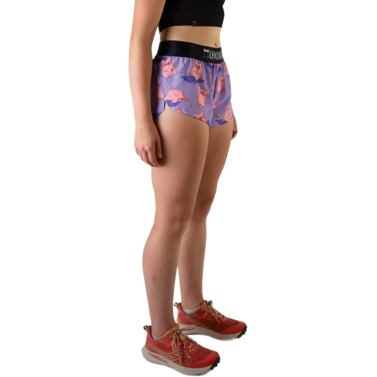 ChicknLegs Women's Piggies Split Shorts 1.5" - Image 5