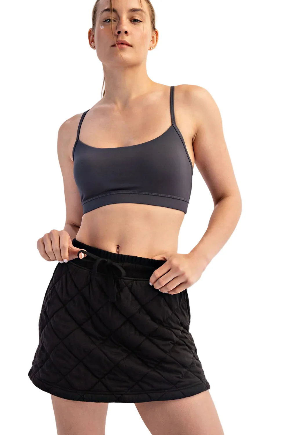 Rae Mode Quilted Mini Skort - Image 4