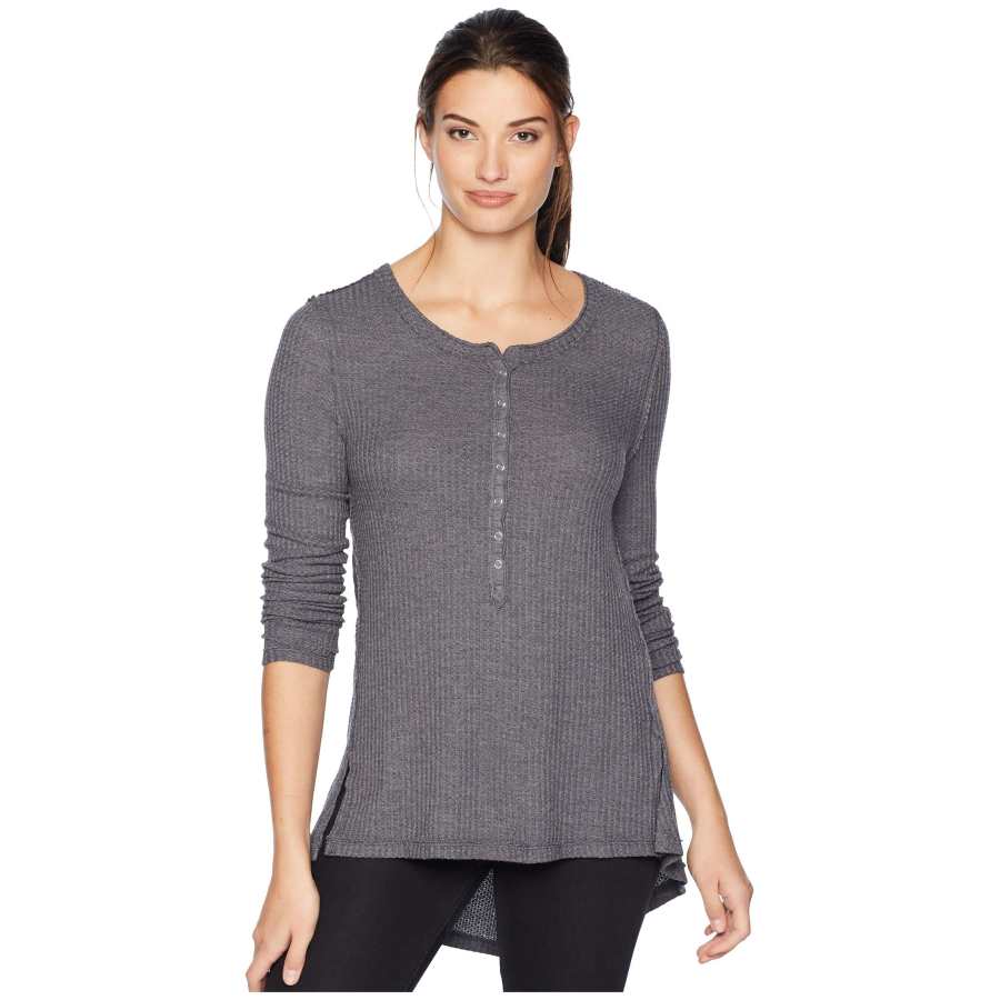 Dylan Women's Rayon Waffle Snap Front Top - Image 4