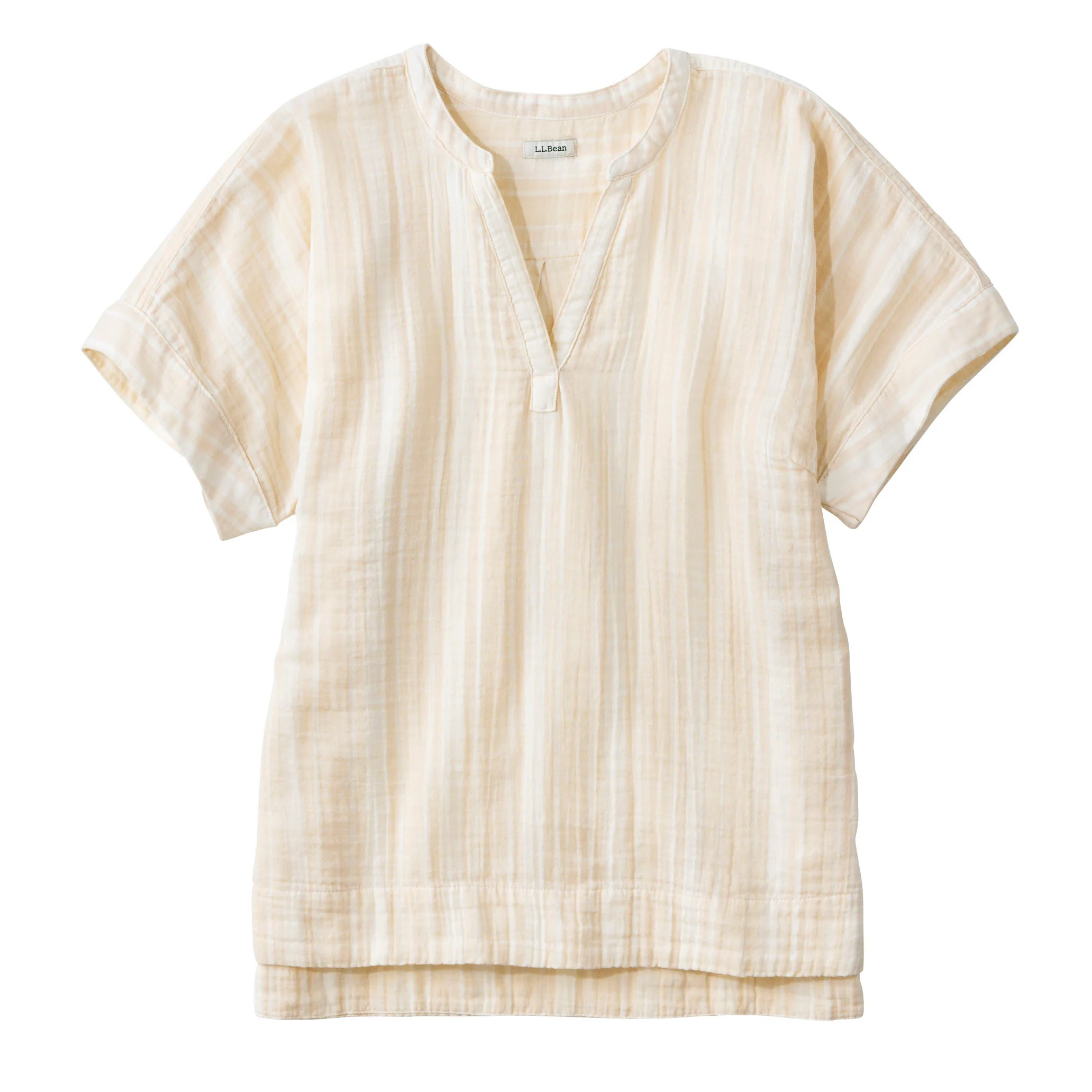 L.L Bean Women's Short Sleeve Cloud Gauze Shirt - Image 2
