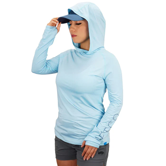 AFTCO Women's Samurai Hood Performance Long Sleeve Shirt - Image 3