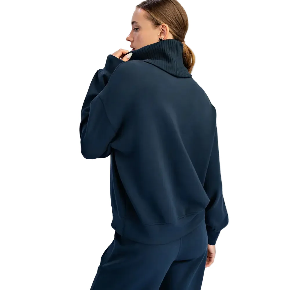 Rae Mode Women's Scuba Luxe V-Turtleneck - Image 12