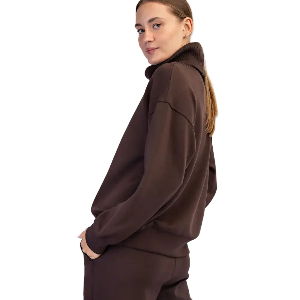 Rae Mode Women's Scuba Luxe V-Turtleneck - Image 14