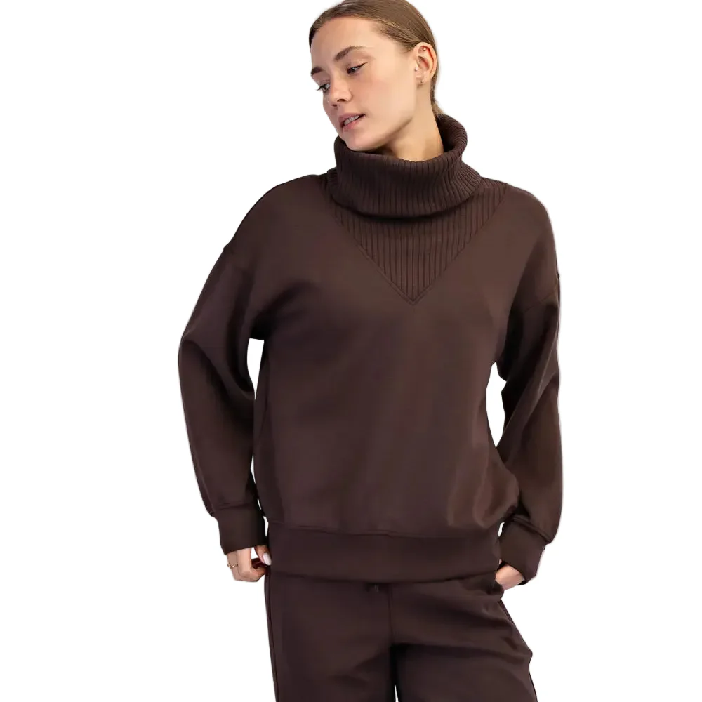 Rae Mode Women's Scuba Luxe V-Turtleneck - Image 15