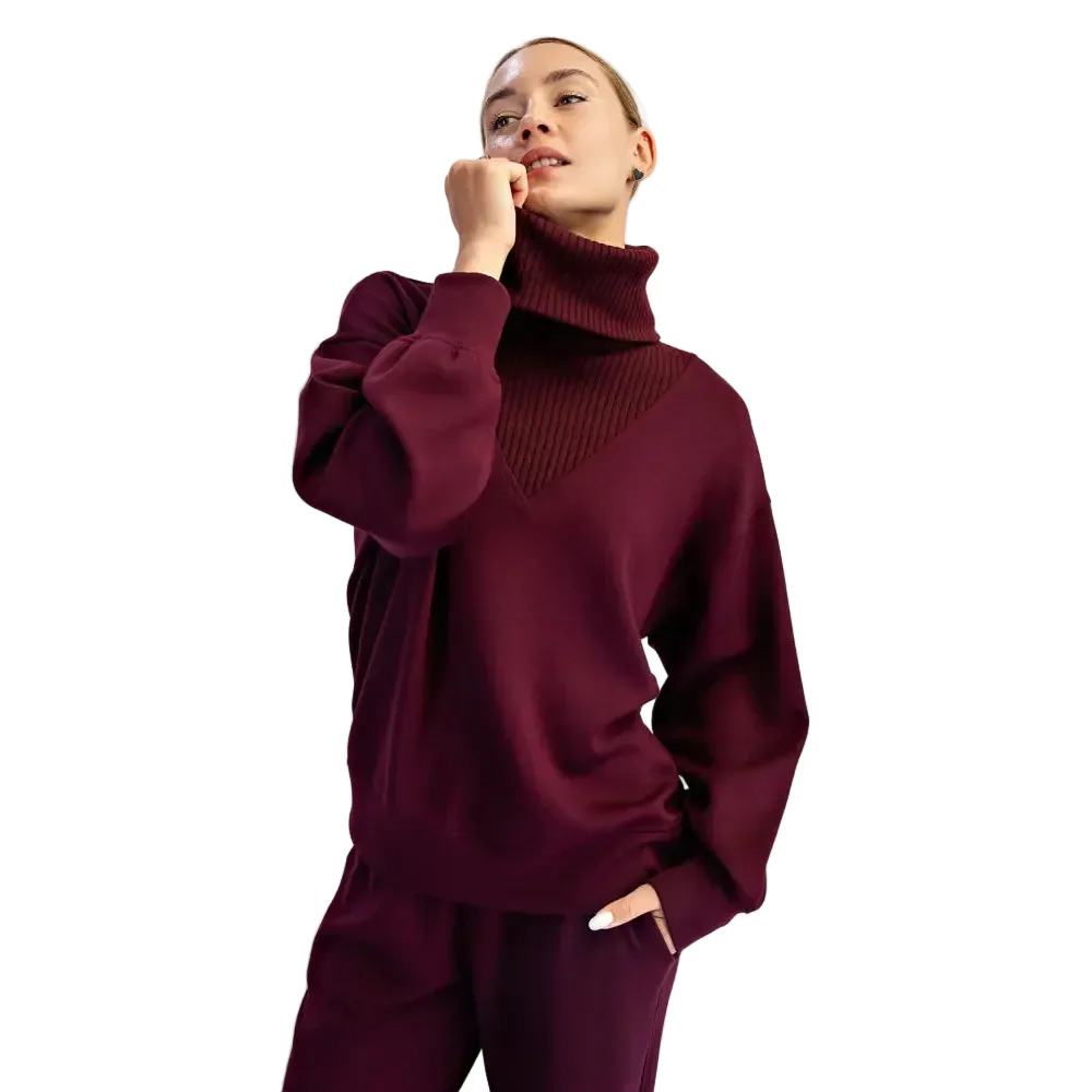Rae Mode Women's Scuba Luxe V-Turtleneck - Image 5