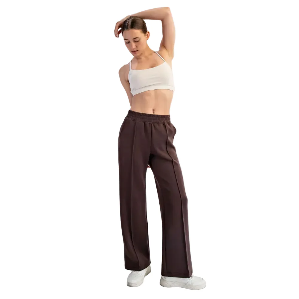 Rae Mode Women's Scuba Pintuck Straight Pants - Image 3