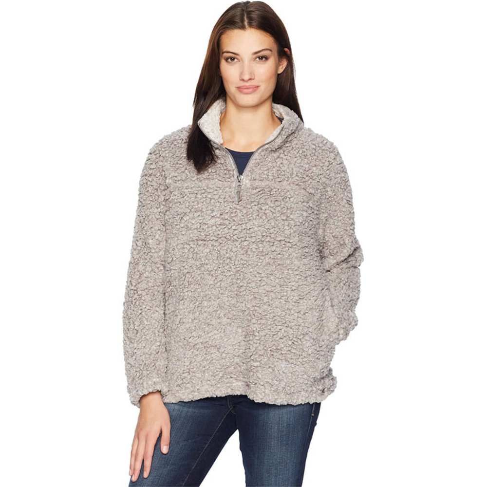 Women's Shearling Stadium Pullover - Image 3