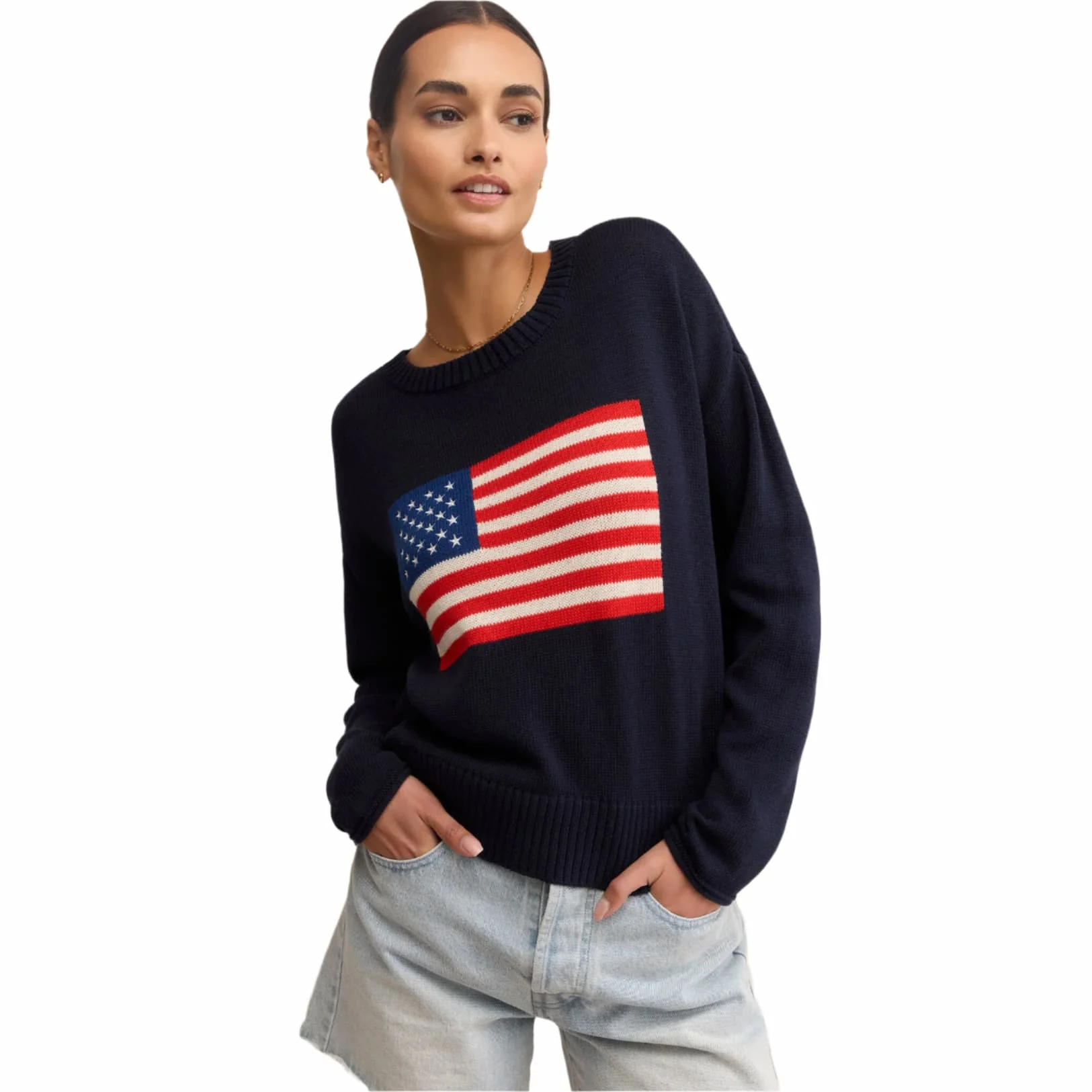 Z Supply Women's Sienna Patriot Sweater - Image 3