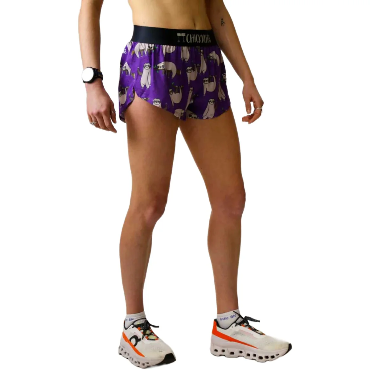 ChicknLegs Women's Sloths Split Shorts 1.5" - Image 5