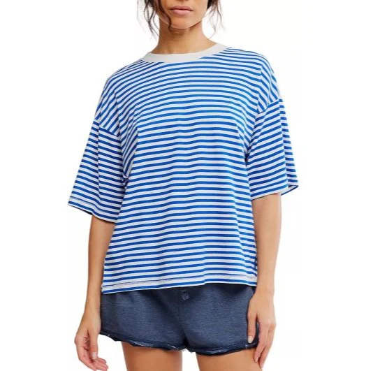 Free People Movement Short Sleeved, Striped Tackle Tee - Image 10
