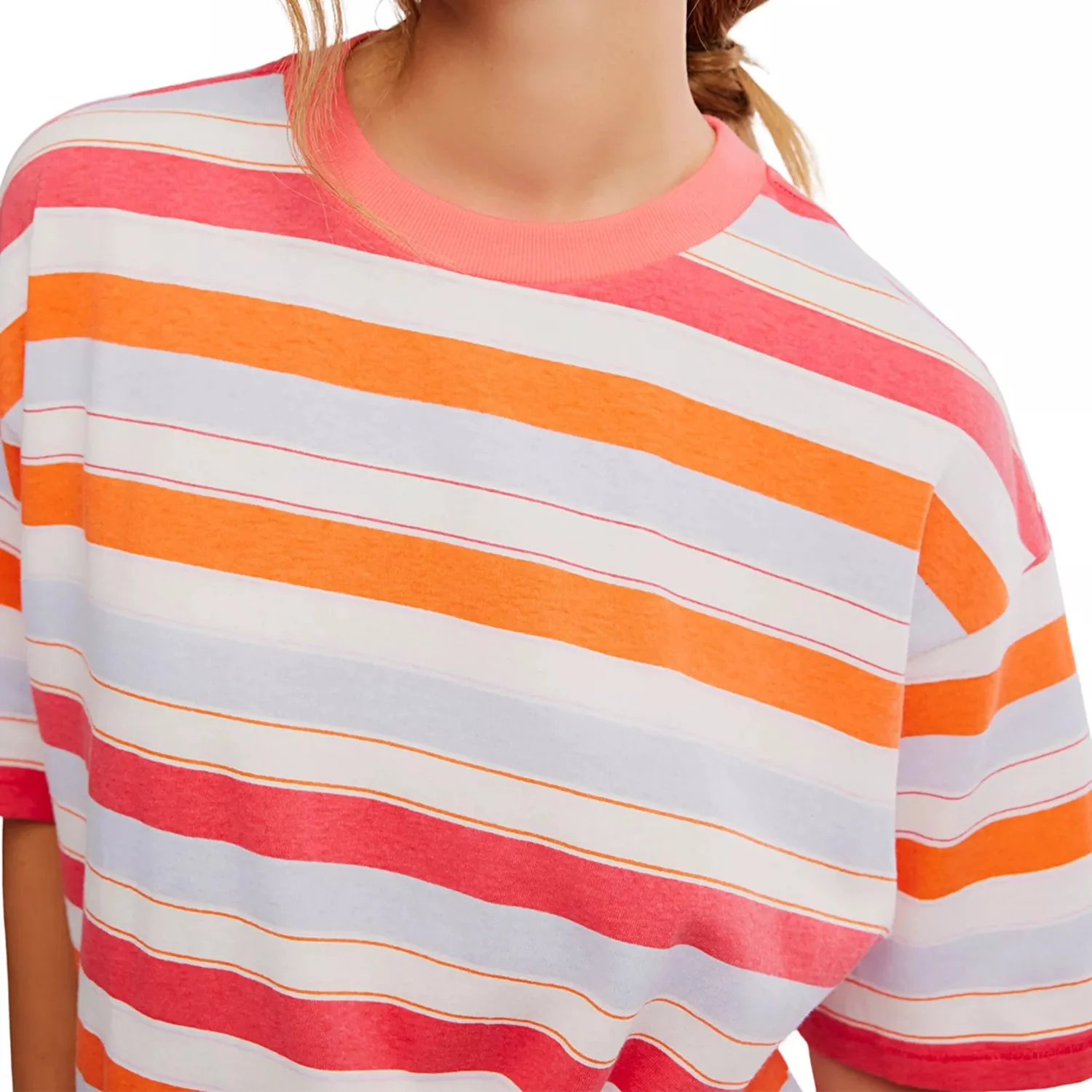 Free People Movement Short Sleeved, Striped Tackle Tee - Image 3